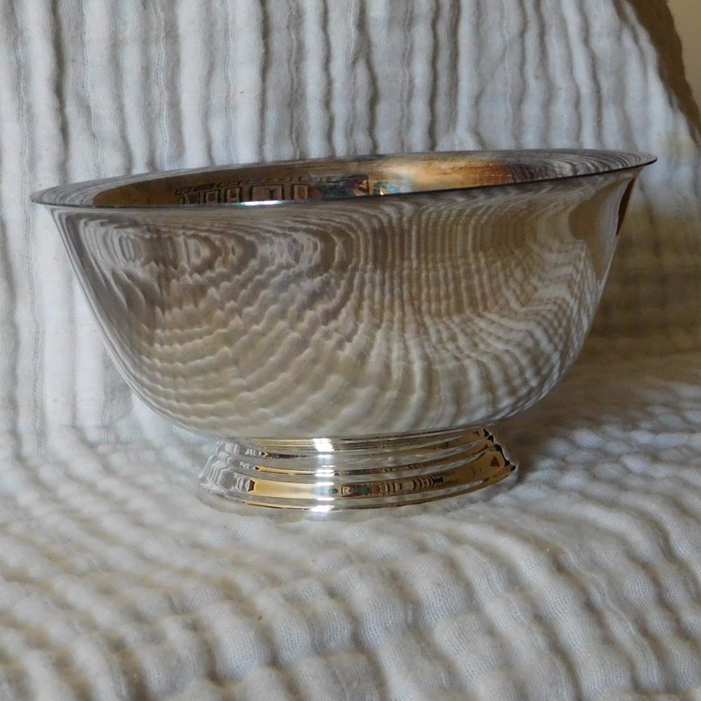 Oneida Paul Revere Reproduction Silver Bowl 6 inch